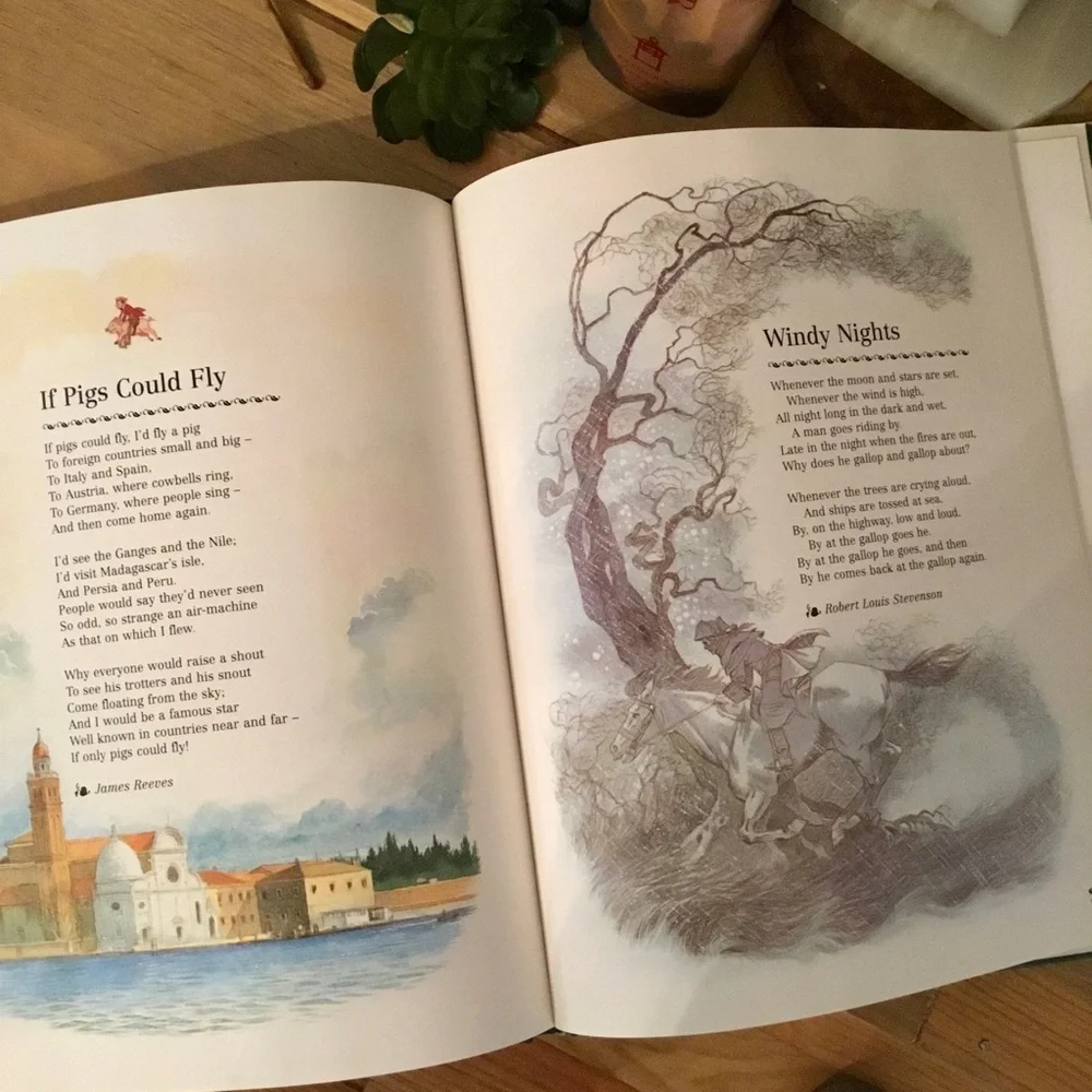 Vintage 90s Hardcover A Children’s Book of Verse Beautifully Illustrated Book - Picture 6 of 8